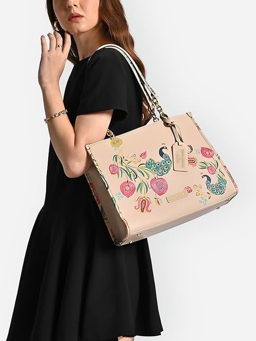 Lavie X Payal Singhal Limited Edition Anarmor Large Box Totebag | Ladies Purse Handbag - Image 6