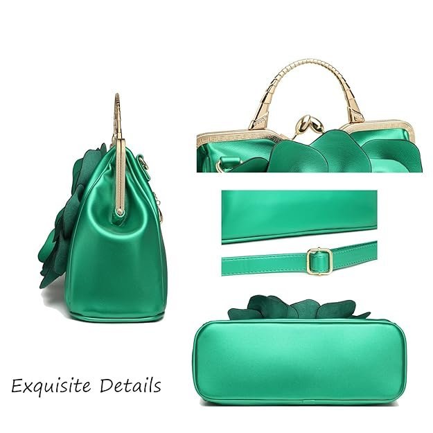 SUNROLAN Women's Evening Clutches Handbags Formal Party Wallets Wedding Purses Wristlets Ethnic Totes Satchel - Image 3