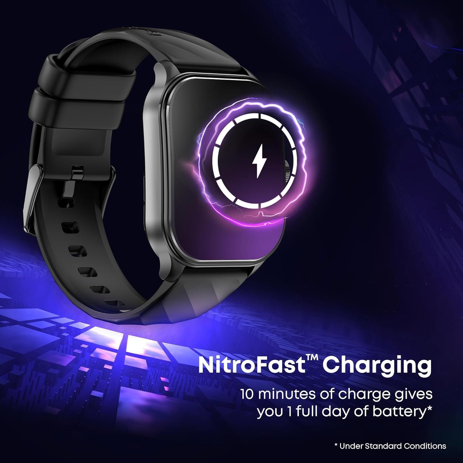 Fastrack Limitless Fs2 Pro Smart Watch, 1.96" Super Amoled Arched Display with Functional Crown & Resolution of 410X502, Singlesync Bt Calling, 110+ Sports Modes, 200+ Smartwatch Faces (Black) - Image 5